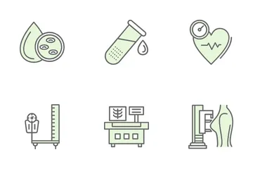 Exame completo de saúde Pacote de Ícones