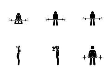 Exercice des bras Pack d'Icônes