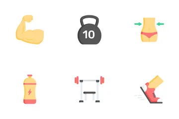 Exercise And Body Fitness Icon Pack