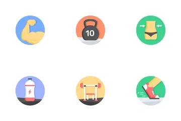 Exercise And Body Fitness Icon Pack