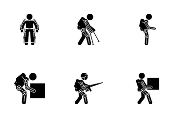 Exoskeleton Suit Icon Pack