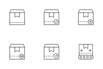 Distribution des expéditions Pack d'Icônes