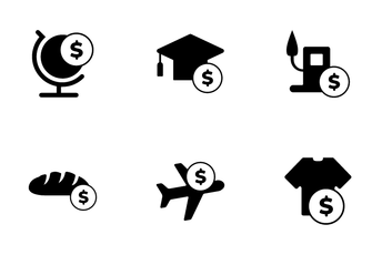 Expenses Prices And Economy Icon Pack