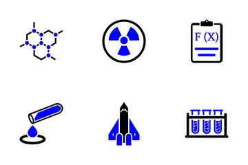 Experimentos científicos Paquete de Iconos