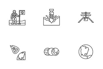 Exploração de Marte Pacote de Ícones
