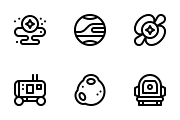 Exploración espacial Paquete de Iconos