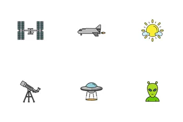 Exploración espacial Paquete de Iconos