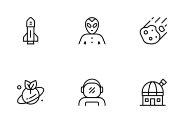 Exploración espacial Paquete de Iconos