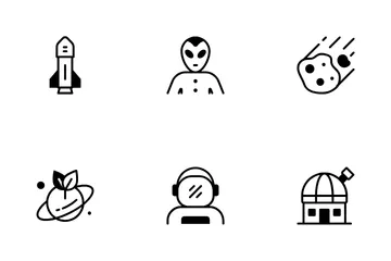 Exploración espacial Paquete de Iconos