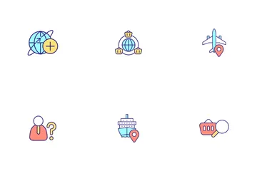Export And Import Business Icon Pack