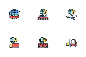 Export Import Logistic Icon Pack