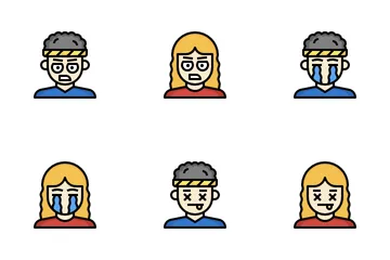 Expresiones de personas Paquete de Iconos