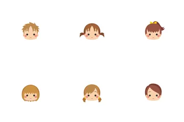 Expressionless Kids Icon Pack