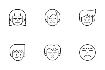 Expressions du visage Pack d'Icônes