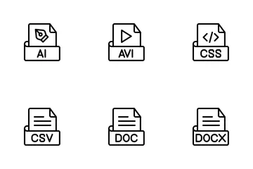 Extensión de archivo Paquete de Iconos