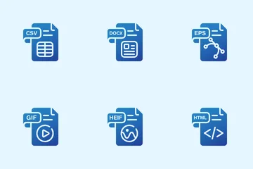 Extensión de archivo Paquete de Iconos