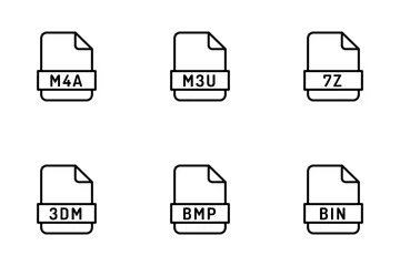 Extensión de archivos Paquete de Iconos