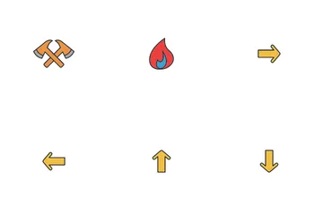 Lucha contra incendios Paquete de Iconos