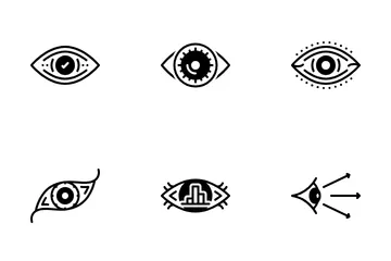 Eye Solid Icon Pack