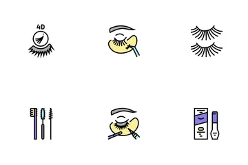 Eyelashes Extension Icon Pack
