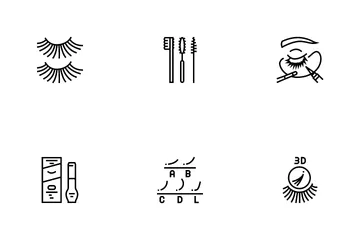 Eyelashes Extension Icon Pack