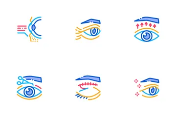 Eyelid Surgery Healthy Icon Pack