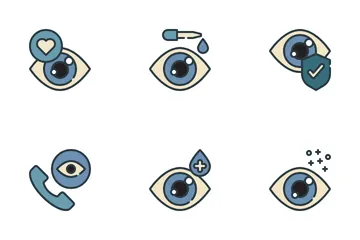 Eyes Health Care Icon Pack
