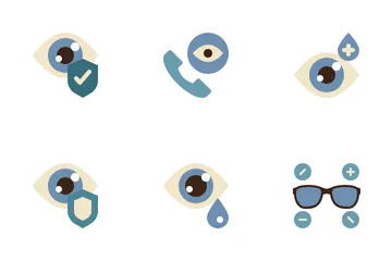 Eyes Health Care Icon Pack