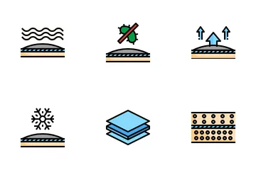 Fabric Materials Icon Pack