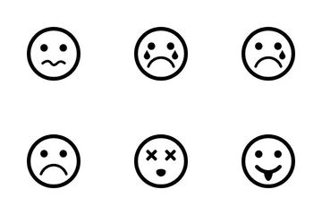 Face Reaction Emoji Icon Pack