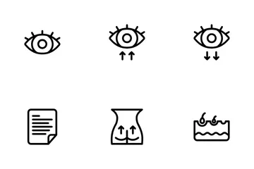 Facial And Body Surgery Icon Pack