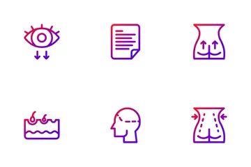Facial And Body Surgery Icon Pack
