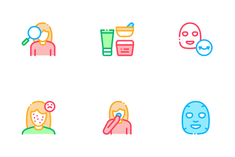 Facial Mask Healthcare Icon Pack