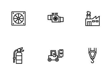 Factory Industry Icon Pack