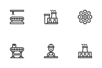 Factory & Production Icon Pack