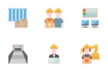Factory Workers Icon Pack