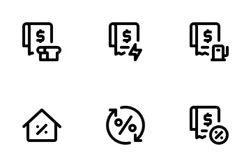 Facture et dépenses Pack d'Icônes