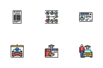 Fahrschulstunde Symbolpack