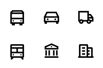 Fahrzeuge & Gebäude Icon Pack