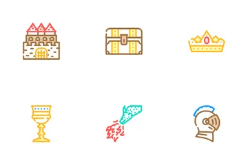 Fairy Tale Story Medieval Book Icon Pack