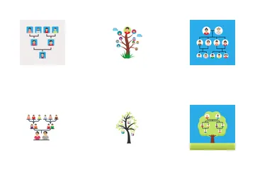 Famiglia e albero genealogico Icon Pack