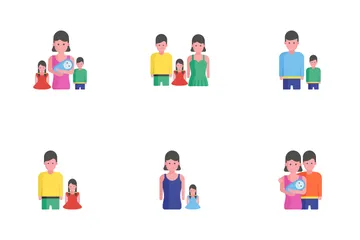 Family Home, Kids And Friends Icon Pack