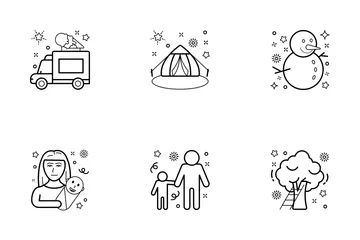 Family, Relations And  Childhood Memories Icon Pack