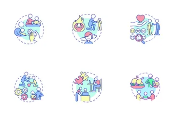 Family Relationship Management Icon Pack