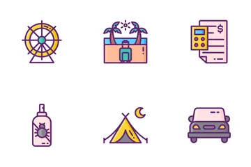 Family Trip Icon Pack