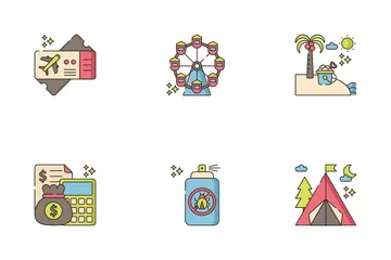 Family Trip Icon Pack