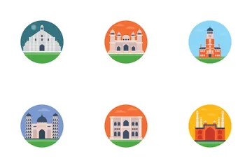Famous Architecture World Icon Pack