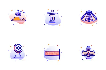 Famous Landmarks Of World Icon Pack