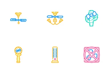 Fan Electronic Cooling Device Icon Pack