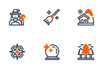 Fantasy-Abenteuer Icon Pack